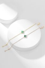 [Eternal Jewelry]CLOVER BRACELET MALACHITE 1 MOTIF - Image 10