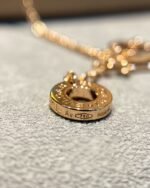 [Eternal Jewelry]DREAM MALACHITE DIAMOND PAVED PINK GOLD NECKLACE - Image 7