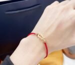 [Eternal Jewelry]FORCE 10 HALF DIAMOND PINK GOLD RED CORDERI LARGE AND MEDIUM MODEL - Image 8