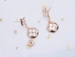[Eternal Jewelry]STAR AND SUN PINK GOLD MOP DROP EARRINGS - Image 2