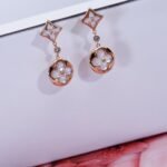 [Eternal Jewelry]STAR AND SUN PINK GOLD MOP DROP EARRINGS - Image 7