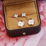 [Eternal Jewelry]STAR AND SUN PINK GOLD MOP DROP EARRINGS - Image 9