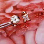[Eternal Jewelry]STAR AND SUN PINK GOLD MOP STUD EARRINGS - Image 7