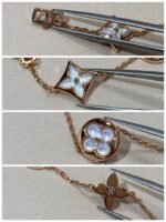 [Eternal Jewelry]STAR AND SUN 5 MOTIF MOP PINK GOLD BRACELET - Image 9