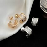 [Eternal Jewelry]ZERO 1 DIAMOND PAVED EARRINGS