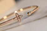 [Eternal Jewelry]IDYLLE GOLD OPEN BRACELET DIAMOND PAVED - Image 6