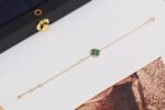 [Eternal Jewelry]STAR AND SUN 4 MOTIF PINK GOLD MALACHITE BRACELET - Image 5