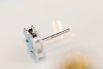 [Eternal Jewelry]CLOVER MINI TURQUOISE SILVER STUD EARRINGS - Image 5