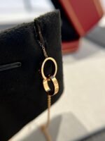 [Eternal Jewelry]LOVE NECKLACE DOUBLE RING PINK GOLD - Image 5