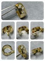 [Eternal Jewelry]BEE LOVE DIAMOND HOOP EARRINGS - Image 7