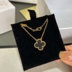 [Eternal Jewelry]CLOVER ROCK CRYSTAL ROSE GOLD NECKLACE
