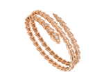 [Eternal Jewelry]SERPENTI BRACELET PINK GOLD DIAMOND DOUBLE ROW - Image 2