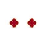 [Eternal Jewelry]CLOVER MEDIUM 1 MOTIFS CARNELIAN  EARRINGS - Image 2