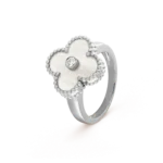 [Eternal Jewelry]CLOVER SILVER MOP DIAMOND RING