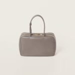 Leather Beau Handbag Clay-gray - Image 4