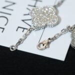 [Eternal Jewelry]CLOVER BRACELET 5 MOTIF SILVER DIAMOND PAVED - Image 7