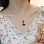 [Eternal Jewelry]STAR AND SUN ONYX PINK GOLD NECKLACE - Image 3