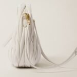 Wander Matelassé Mini Hobo Bag White - Image 4