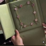 [Eternal Jewellery] Pink Necklace with Ten Clover Designs - Image 4
