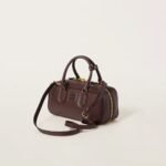 Arcadie Leather  Large Handbag Shrubby Oak Color - Image 4