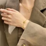 [Eternal Jewelry]LOGO STAR MOTIF GOLD BRACELET - Image 3