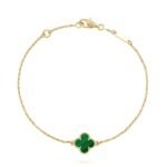 [Eternal Jewelry]CLOVER BRACELET MALACHITE 1 MOTIF - Image 2