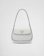 Prada Cleo Small Gloss Leather Flip Shoulder Bag