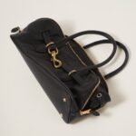 Aventure Nappa Large Leather Handbag Black - Image 5