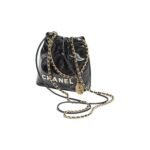 CHANEL 22 MINI HANDBAG WHITE LOGO - Image 2