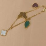 [Eternal Jewelry]LUCKY SPRING 5 MOTIF GOLD BRACELET - Image 9