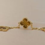 [Eternal Jewelry]CLOVER  5 MOTIFS TIGER EYE BRACELET - Image 6