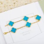 [Eternal Jewelry]CLOVER 5 MOTIFS TURQUOISE BRACELET - Image 3
