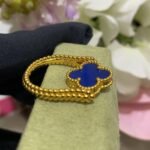 [Eternal Jewelry]CLOVER RIVERSIBLE BLUE AGATE RING - Image 4