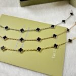 [Eternal Jewelry]CLOVER 6 MOTIF  ONYXS BRACELET - Image 3