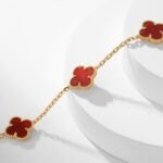 [Eternal Jewelry]CLOVER 10 MOTIFS CARNELIAN NECKLACE - Image 7