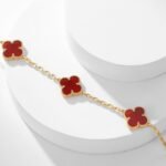 [Eternal Jewelry]CLOVER 10 MOTIFS CARNELIAN NECKLACE - Image 8