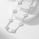 [Eternal Jewelry]CLOVER 10 MOTIFS WHITE MOTHER OF PEARL NECKLACE - Image 13