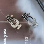 [Eternal Jewelry]FORCE LARGE HORSESHOE BLACK WHITE DIAMOND BRACELET ROSE GOLD - Image 19