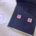 [Eternal Jewelry]CLOVER MINI 9.5MM  PURPLE VIOLET EARRINGS - Image 2