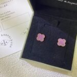 [Eternal Jewelry]CLOVER MINI 9.5MM  PURPLE VIOLET EARRINGS - Image 3