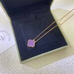[Eternal Jewelry]CLOVER 15MM  PURPLE VIOLET NECKLACE - Image 3