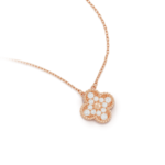 [Eternal Jewelry]CLOVER 15MM DIAMOND SINGLE FLOWER NECKLACE - Image 8