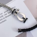 [Eternal Jewelry]FORCE LARGE HORSESHOE BLACK DIAMOND BRACELET SILVER - Image 19