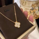 [Eternal Jewelry]CLOVER 15MM DIAMOND SINGLE FLOWER NECKLACE - Image 6