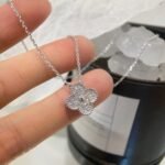 [Eternal Jewelry]CLOVER 15MM DIAMOND SINGLE FLOWER NECKLACE - Image 7