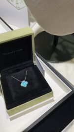 [Eternal Jewelry]CLOVER 15MM DIAMOND SVRES PORCELAIN  NECKLACE SILVER - Image 4