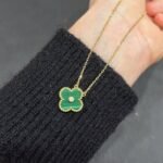 [Eternal Jewelry]CLOVER 15MM DIAMOND TURQUOISE NECKLACE - Image 5
