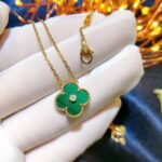 [Eternal Jewelry]CLOVER 15MM DIAMOND TURQUOISE NECKLACE - Image 2