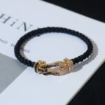 [Eternal Jewelry]FORCE LARGE HORSESHOE BLACK WHITE DIAMOND BRACELET ROSE GOLD - Image 20