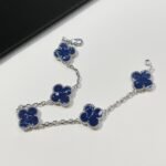 [Eternal Jewelry]CLOVER 5 MOTIF PIETERSITE SILVER BRACELET - Image 3